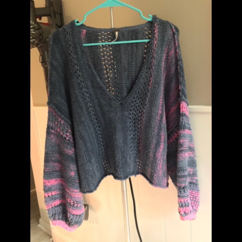 Free People Amethyst Crop Sweater